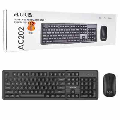 کیبورد و موس بی سیم AULA AC202 BLACK