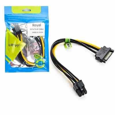 تبدیل 6 پین به ساتا ROYAL 6PIN TO SATA