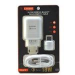 شارژر DEKKIN مدل DK-678 به همراه چراغ LED