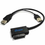 تبدیل MINI SATA DISK TO USB - DTECH دو کابل