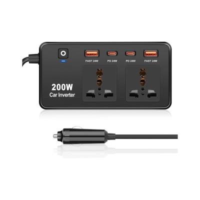 مبدل برق خودرو به همراه INVERTER با توان 400W