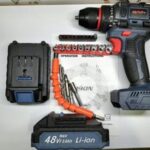 دریل شارژی براشلس 48 ولت MAX FM اصلی دوباطری