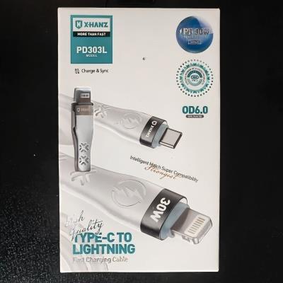 کابل تایپ سی به آیفون X-HANS 60W PD303L