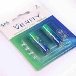 باطری نیم قلمی شارژی 2تایی VERITY 1000MHA