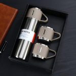 فلاسک استیل دو جداره 3 لیوان