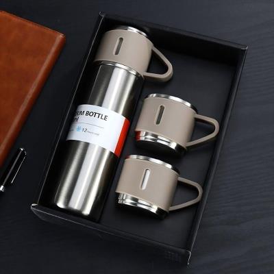 فلاسک استیل دو جداره 3 لیوان
