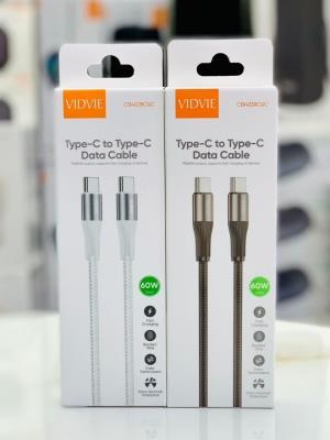 کابل شارژ فست 2متری TYP C TO TYP C برند VIDVIE مدل 4038-2C