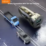 شارژر فندکی برند VIDVIE مدل CC531 توان 33W max
