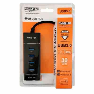 هاب 4 پورت USB3مچر مدل MR211- HAB